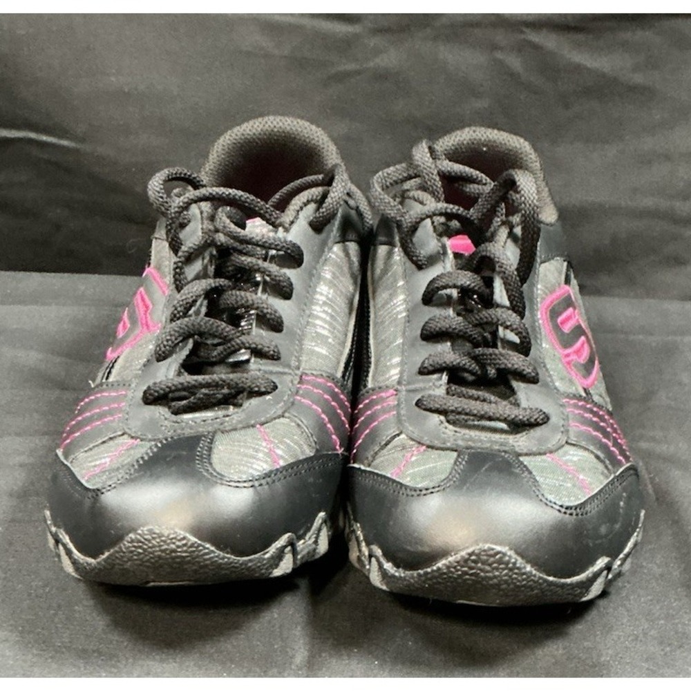 Skechers Womens Athletic Sneaker Shoes Black Pink Size 6 - Picture 2 of 10
